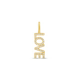Pave LOVE Charm