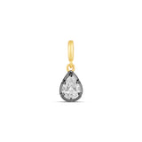 Black Rhodium Pear Shape Charm