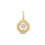 Scattered Round Heart Charm