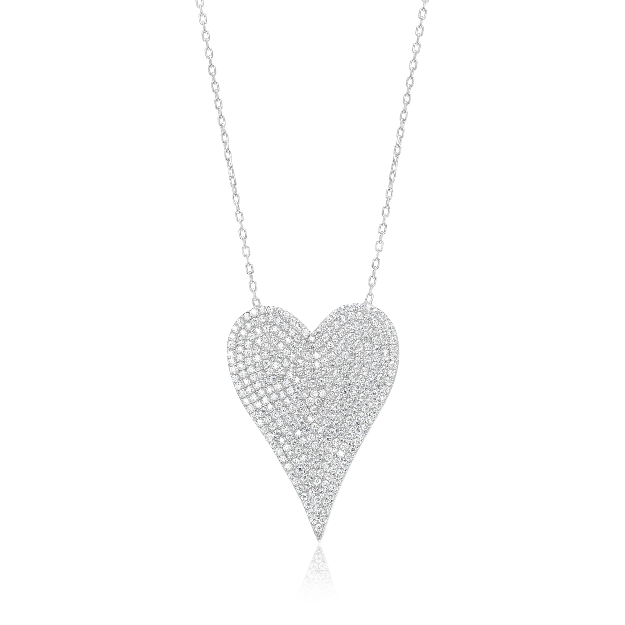 Jumbo Pave Heart