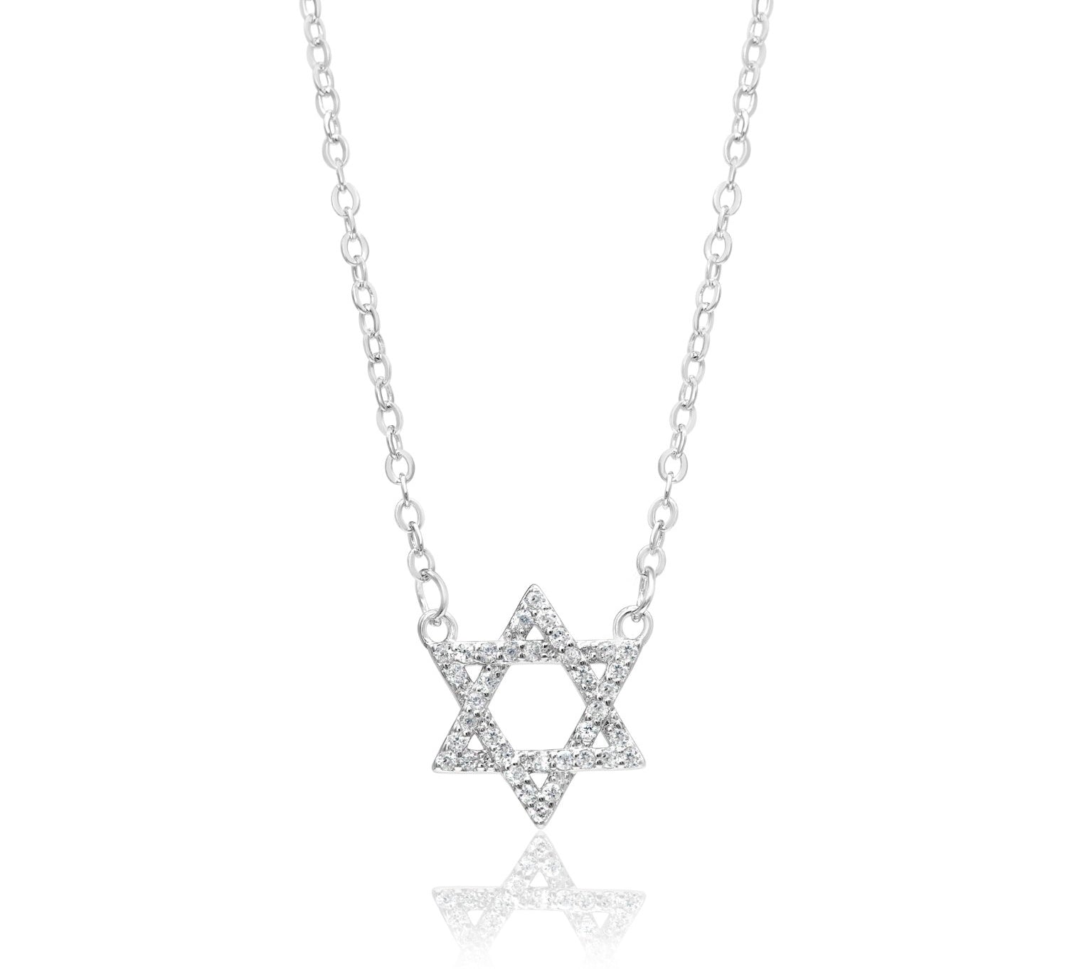 Pave Star of David Necklace