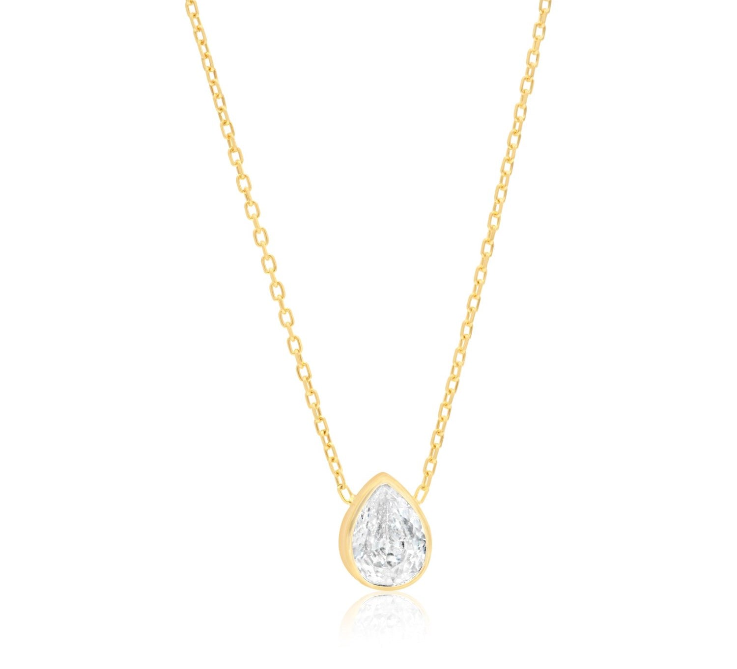 Mini Bezel Solitaire Necklace