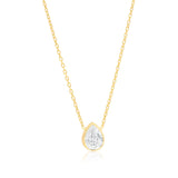 Mini Bezel Solitaire Necklace