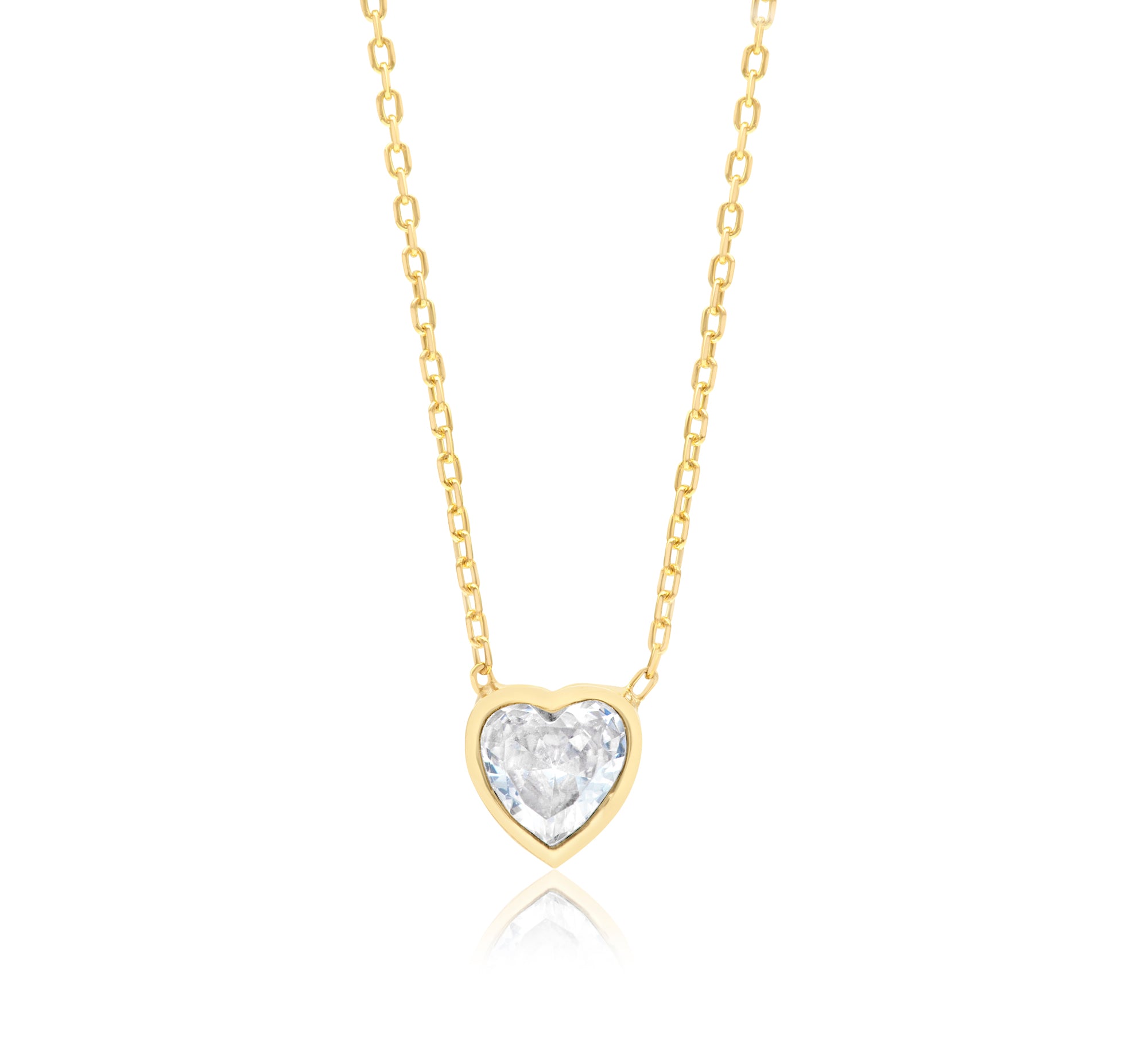 Mini Bezel Solitaire Necklace