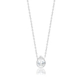 Mini Bezel Solitaire Necklace