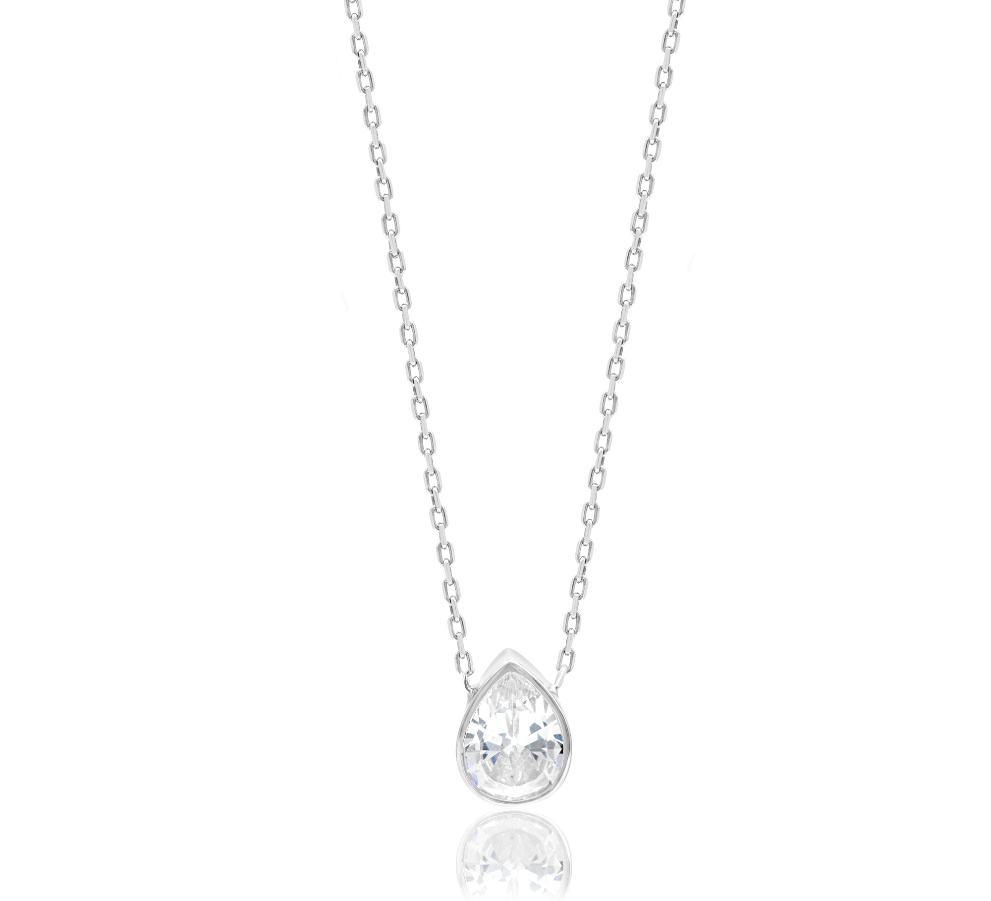 Mini Bezel Solitaire Necklace