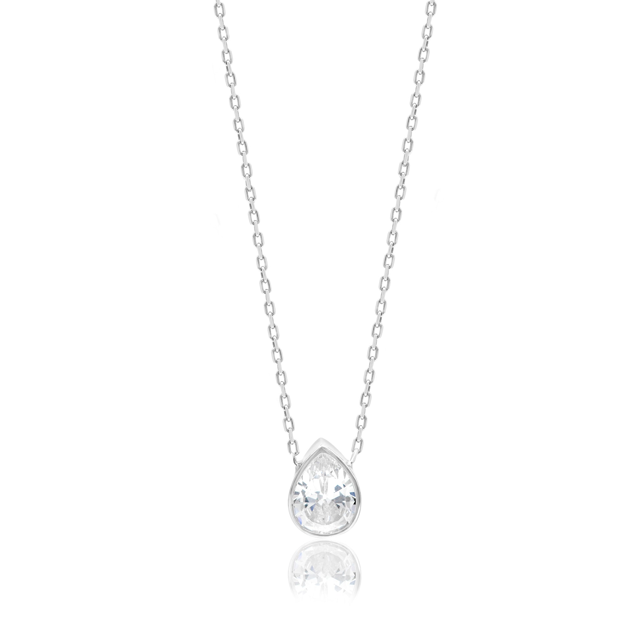 Mini Bezel Solitaire Necklace