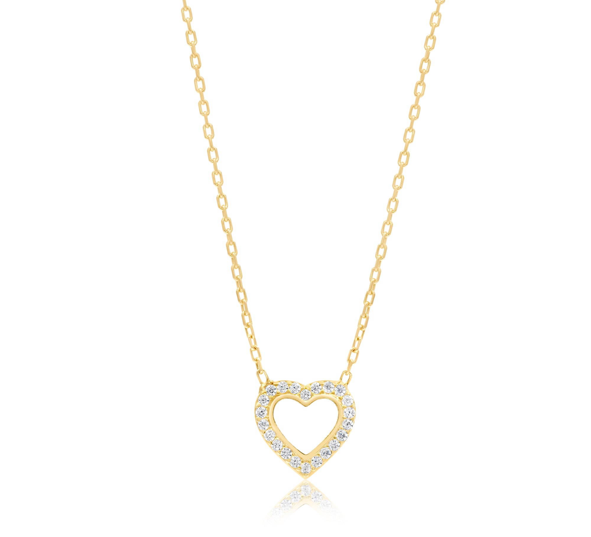 Enamel & Pave Mini Heart