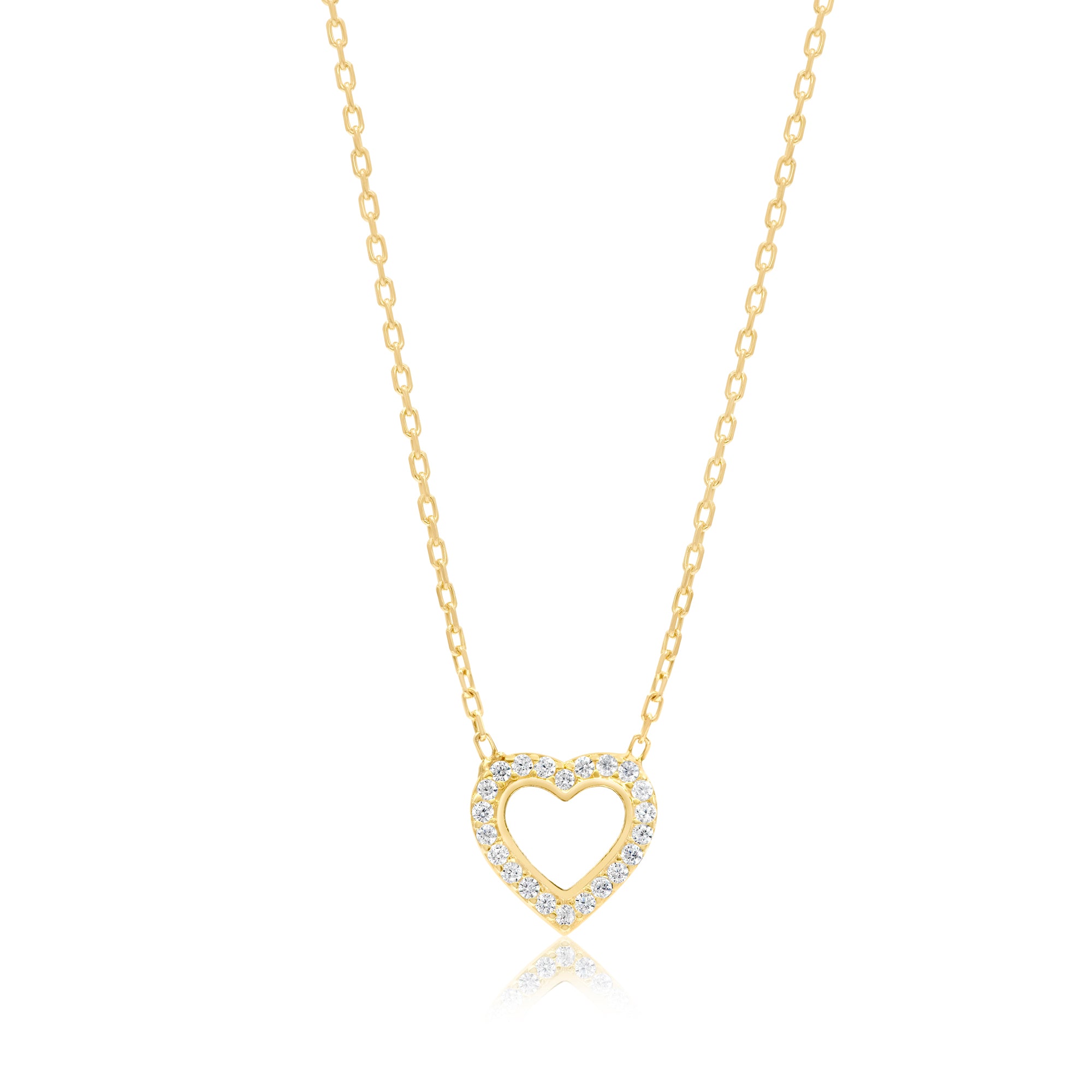 Enamel & Pave Mini Heart