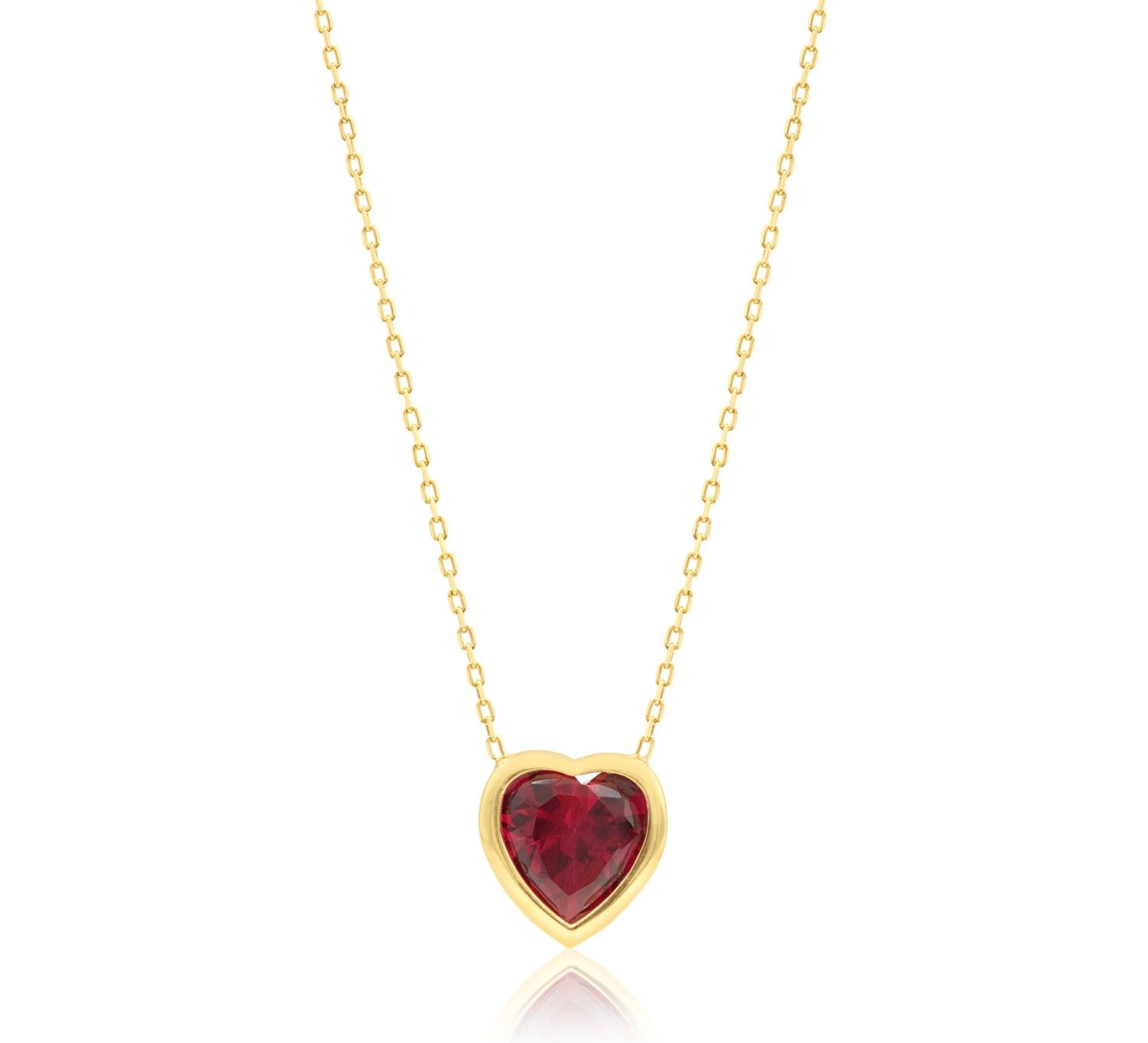 Bezel-Set Solitaire Necklace