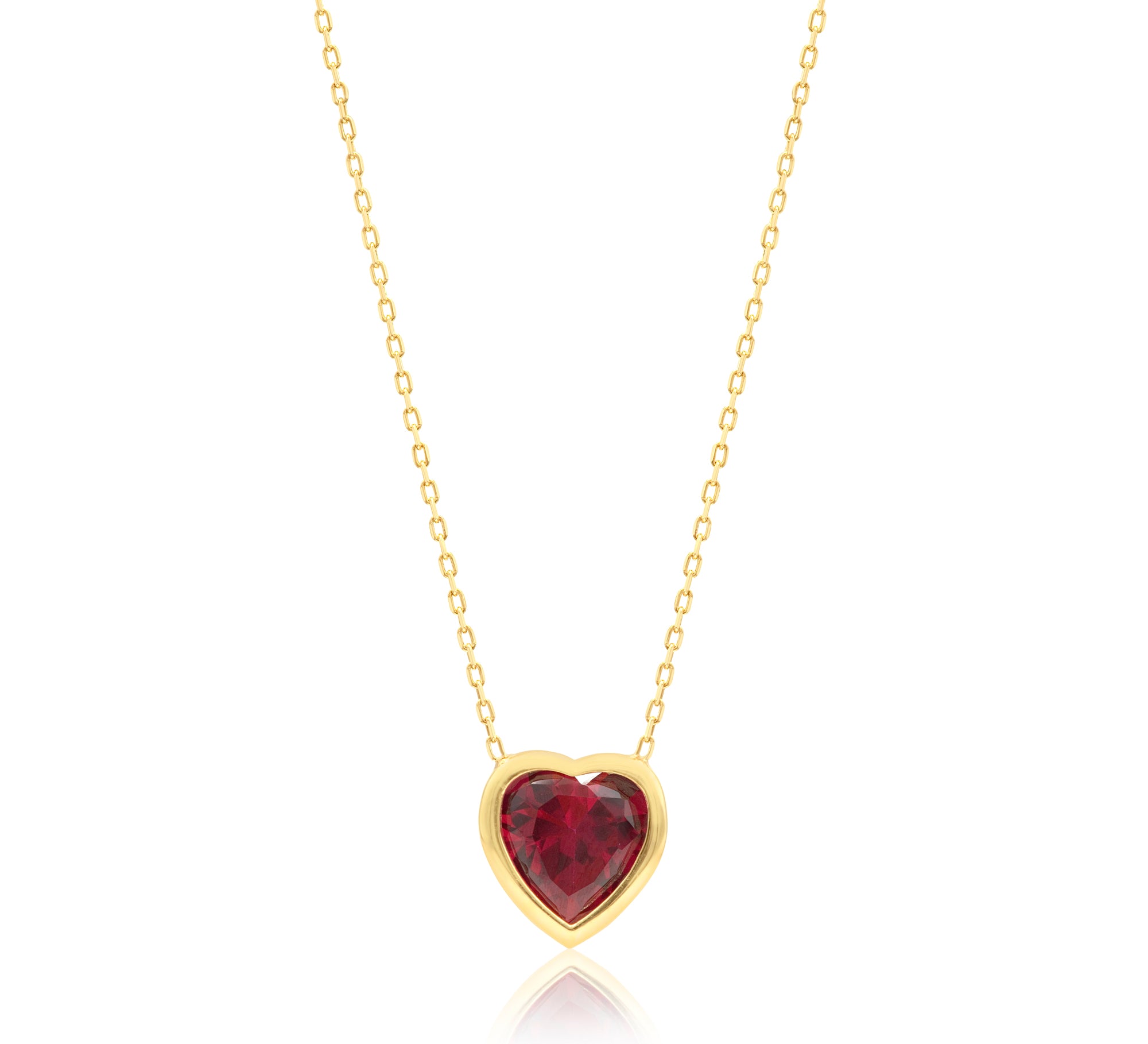 Bezel-Set Solitaire Necklace