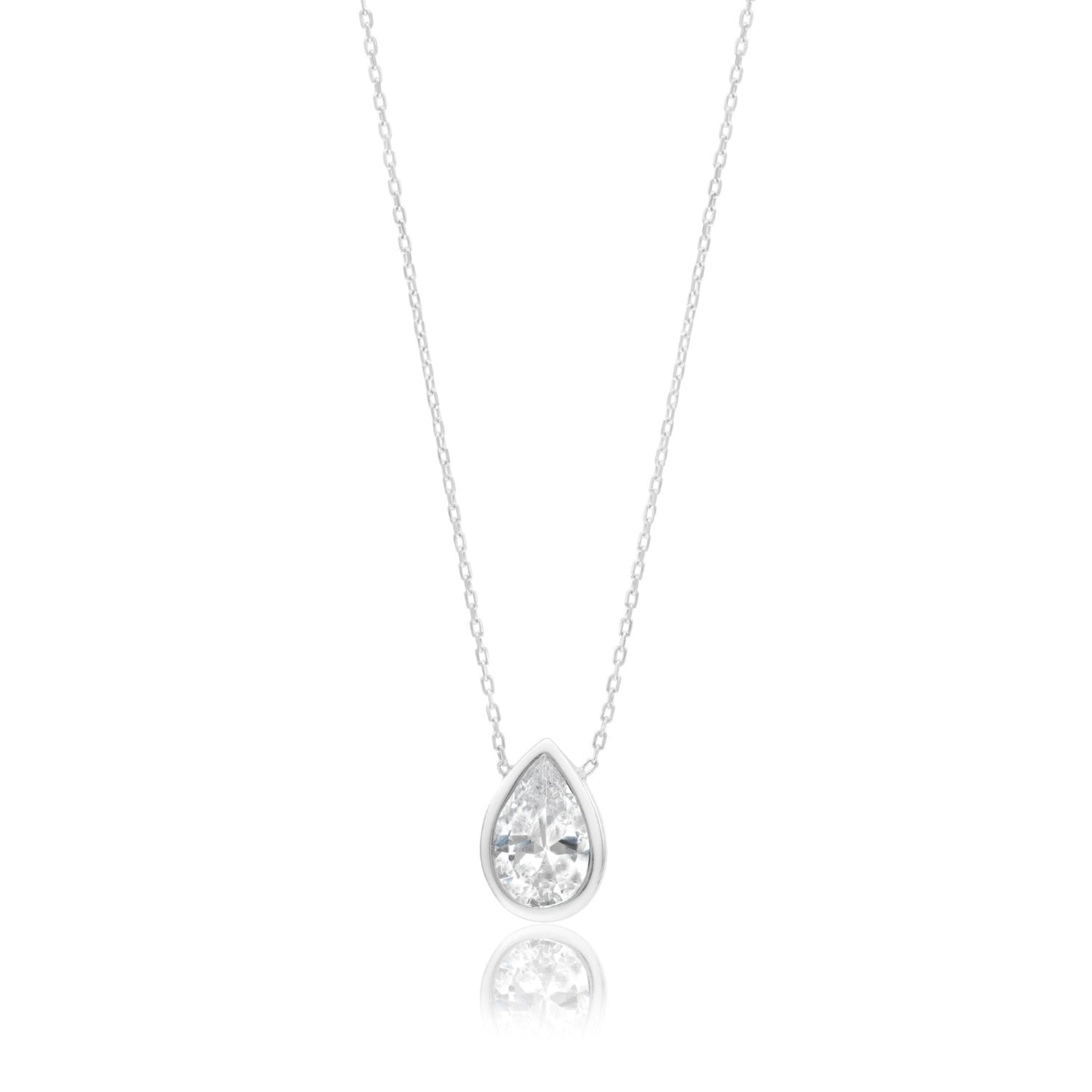 Bezel-Set Solitaire Necklace