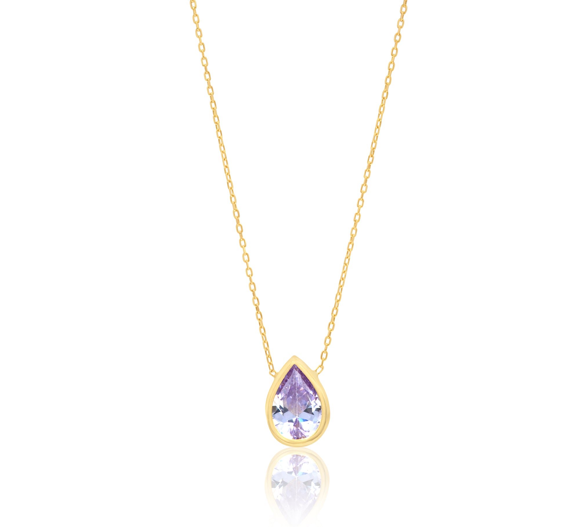 Bezel-Set Solitaire Necklace