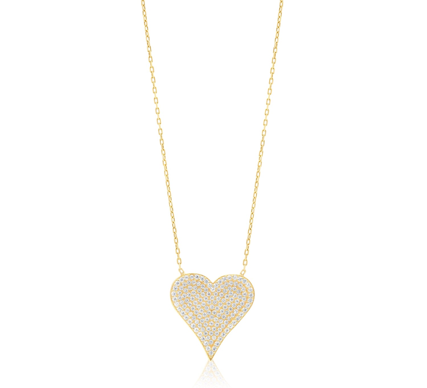 Contour Pave Heart