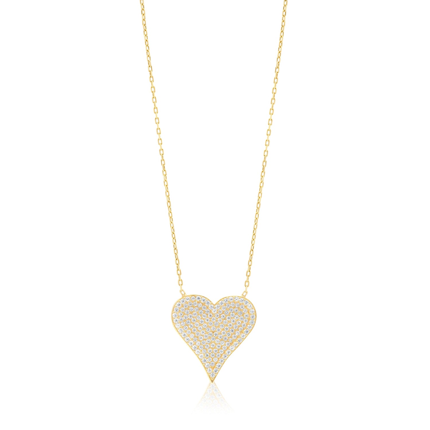 Contour Pave Heart