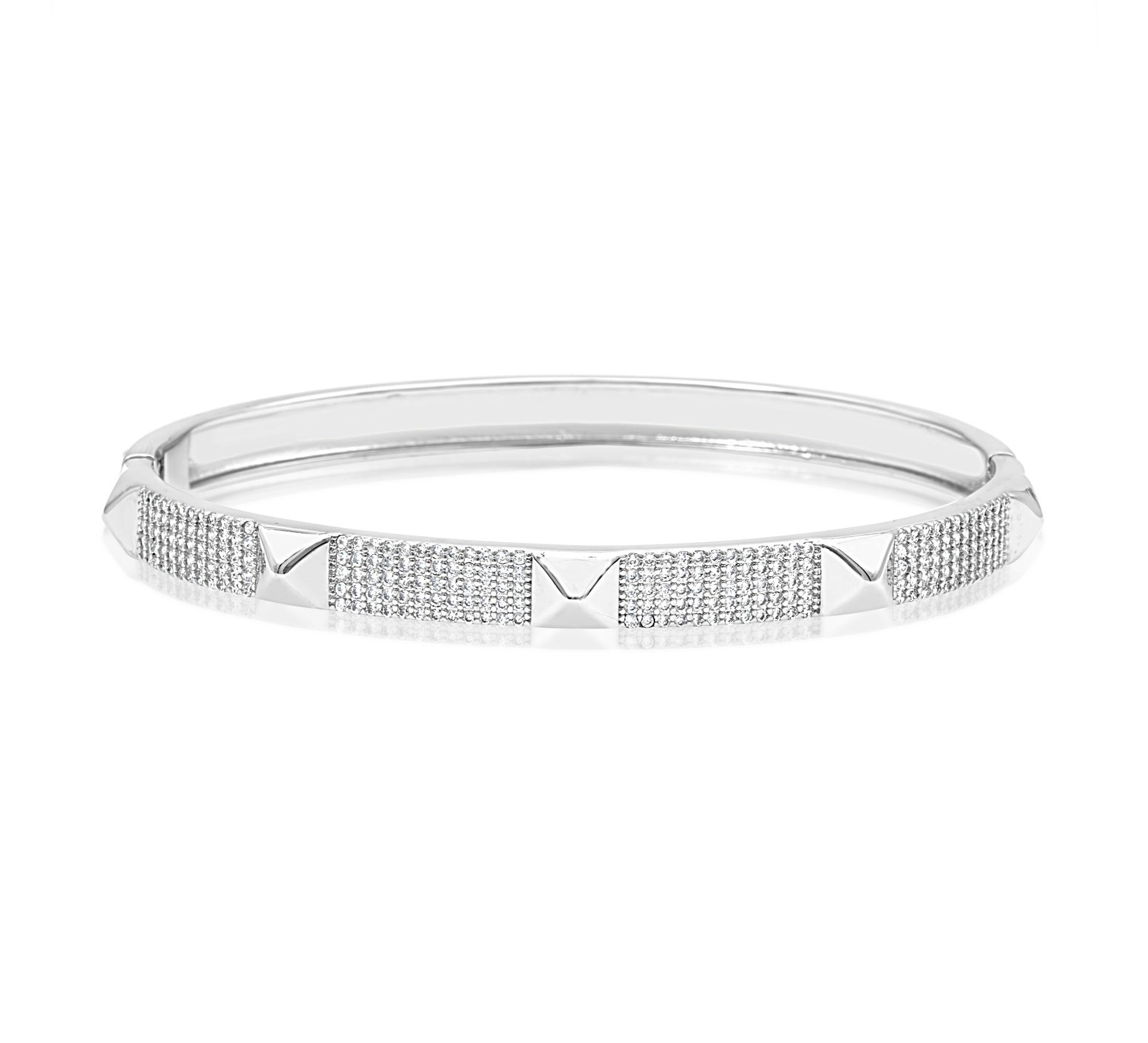 Pave Studded 5 Row Bangle