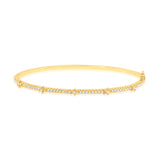 Thin Pave Bangle With Star