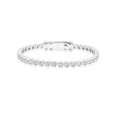 Round Bezel Open Bangle