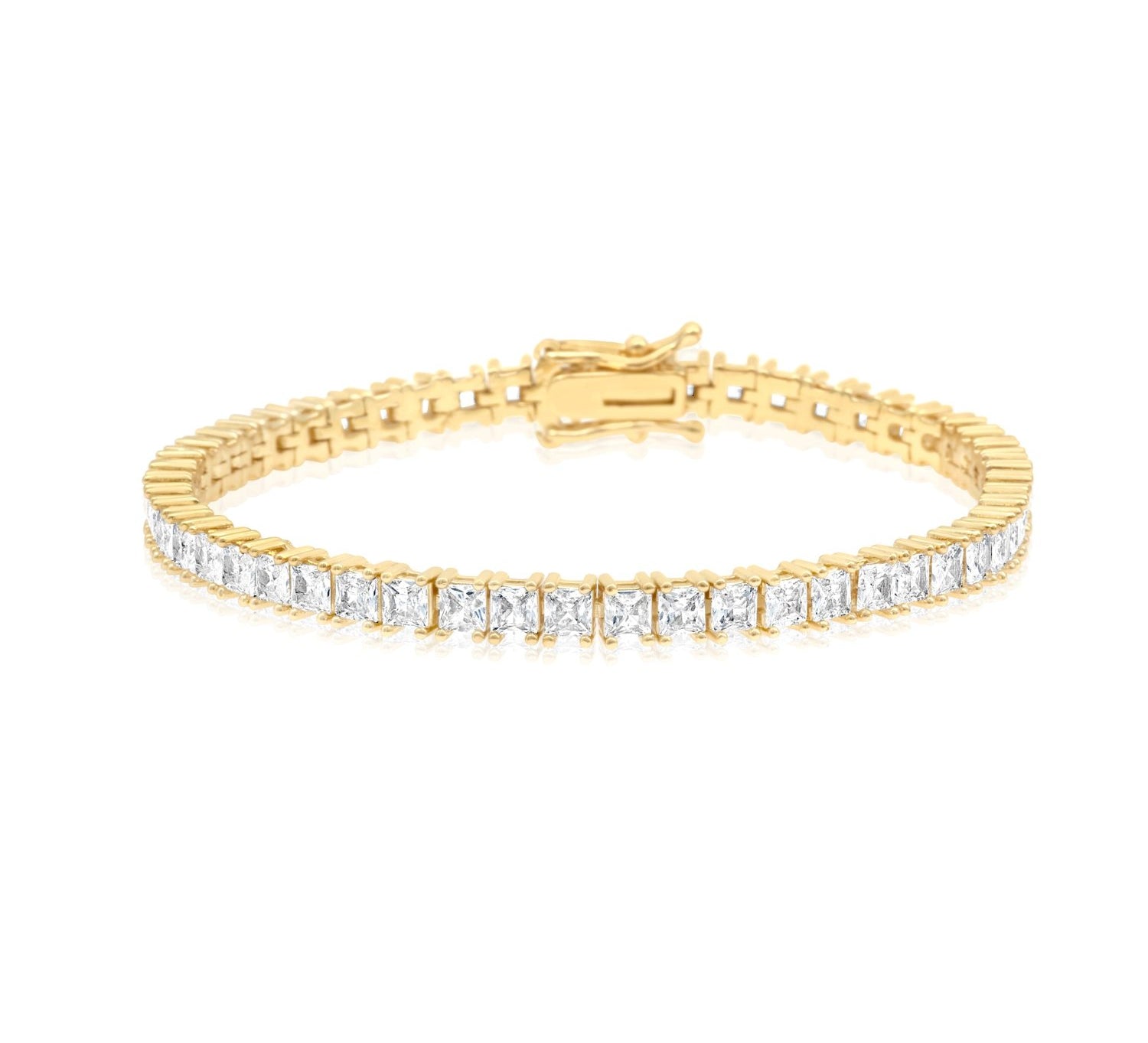 Large Square Tennis Bracelet