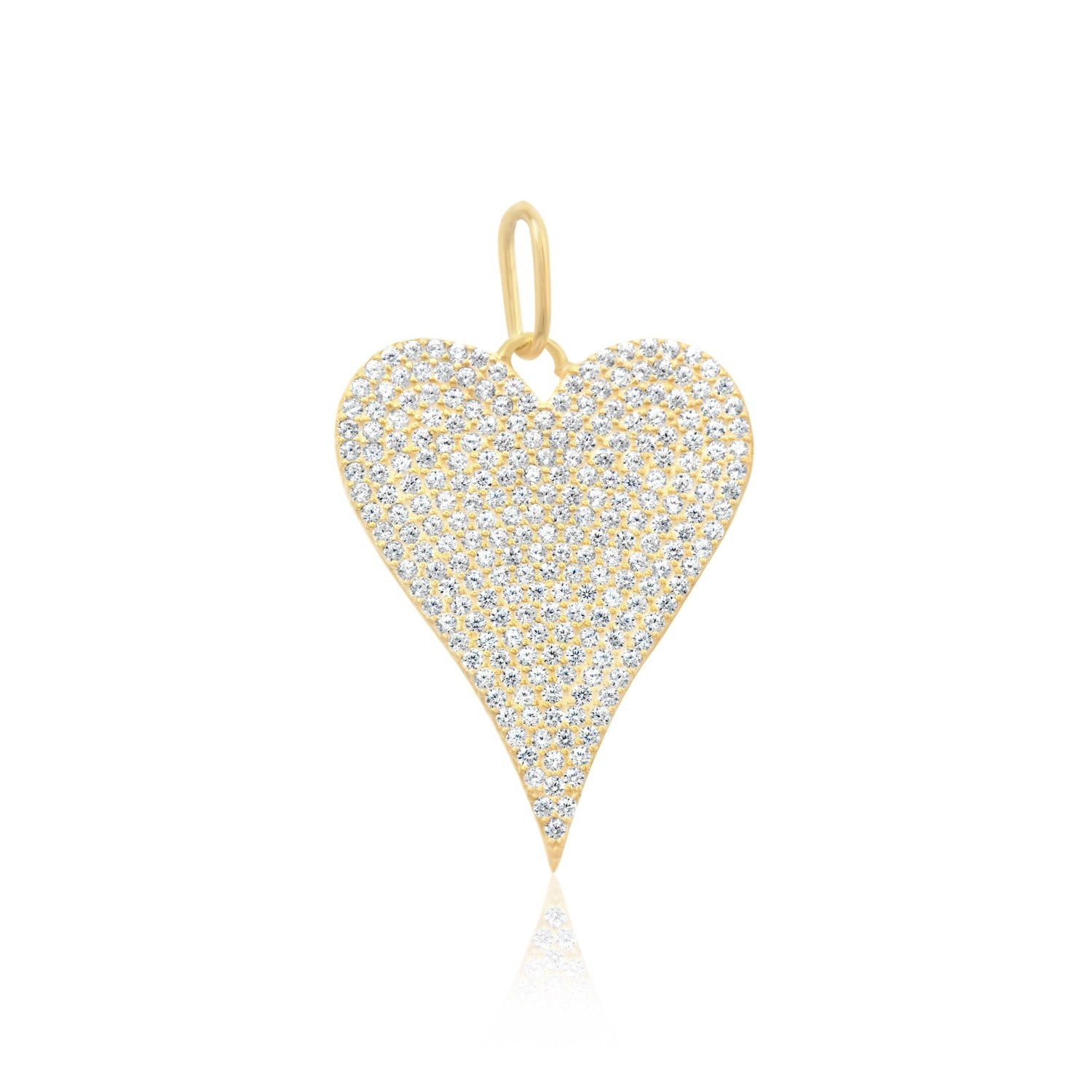 Pave Heart Charm