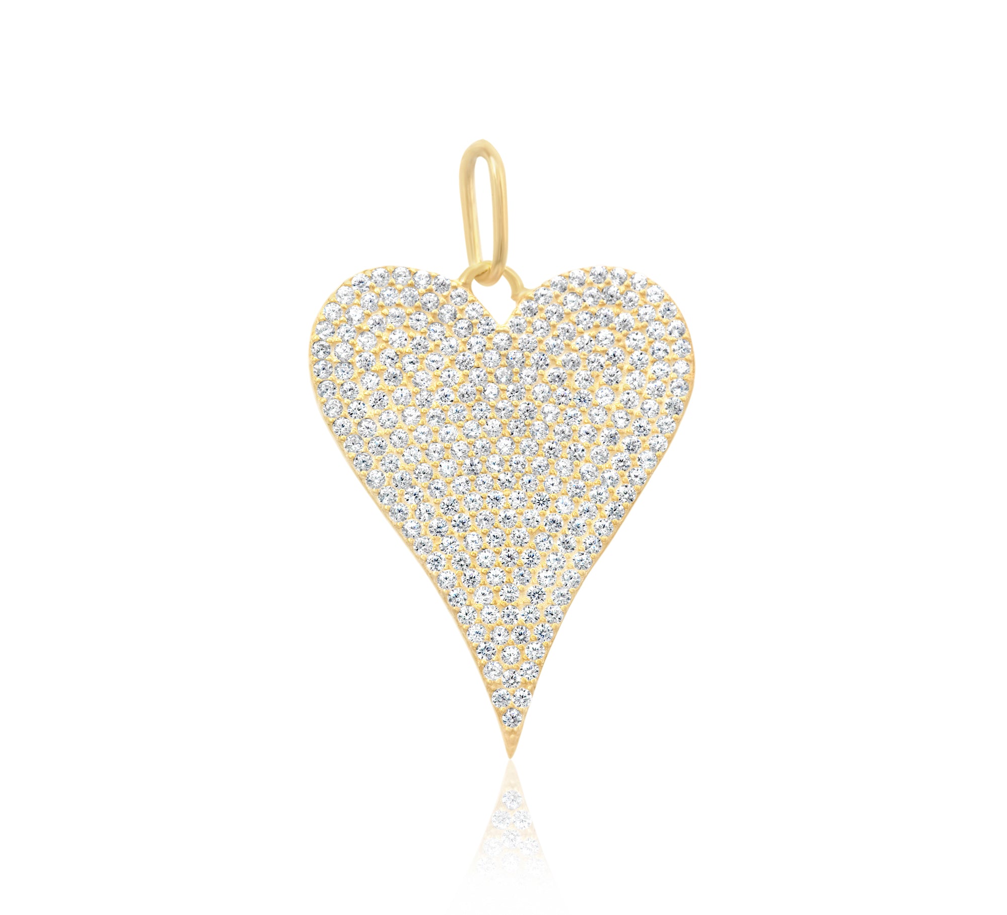 Pave Heart Charm