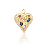 Multi Shape Heart Charm