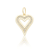 Enamel Open Heart Charm