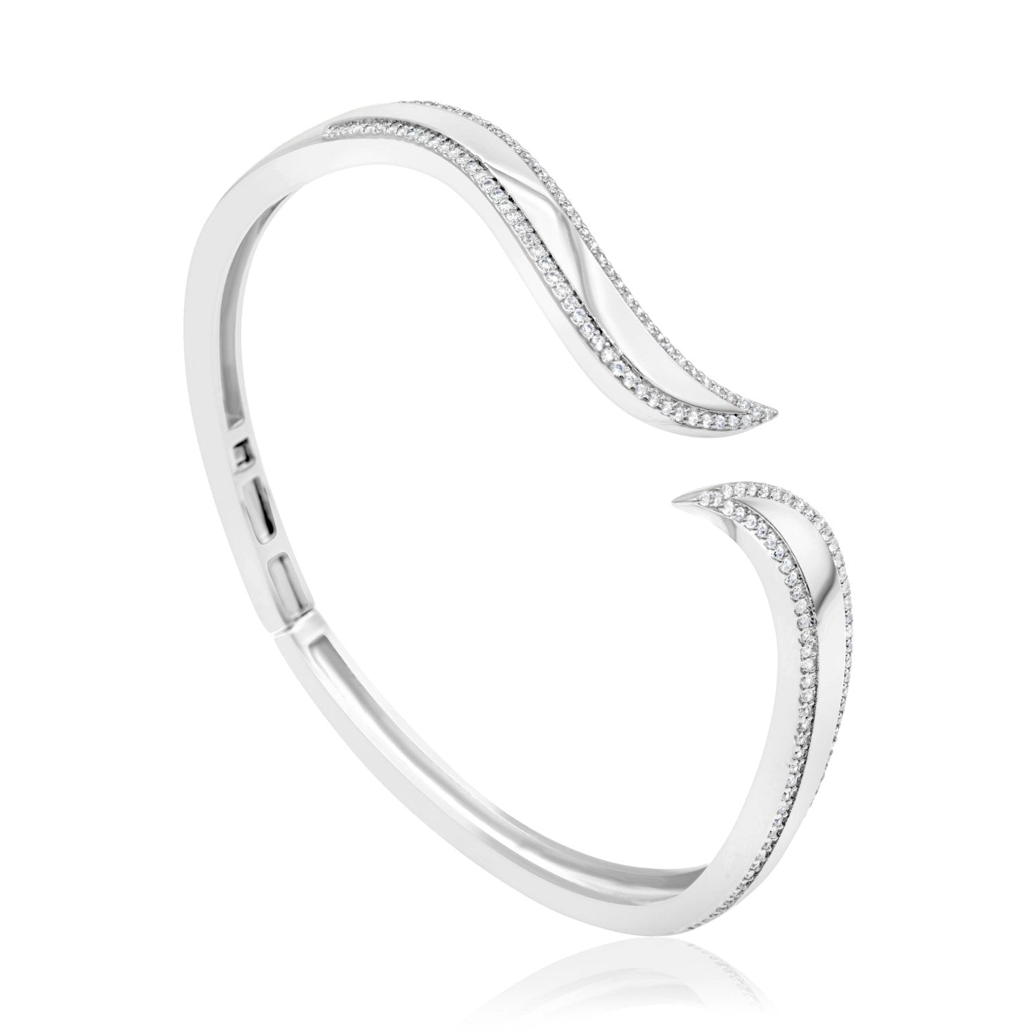 Pave Outline Curl Cuff