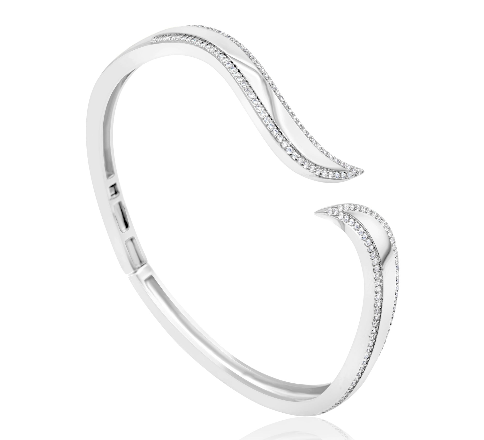 Pave Outline Curl Cuff