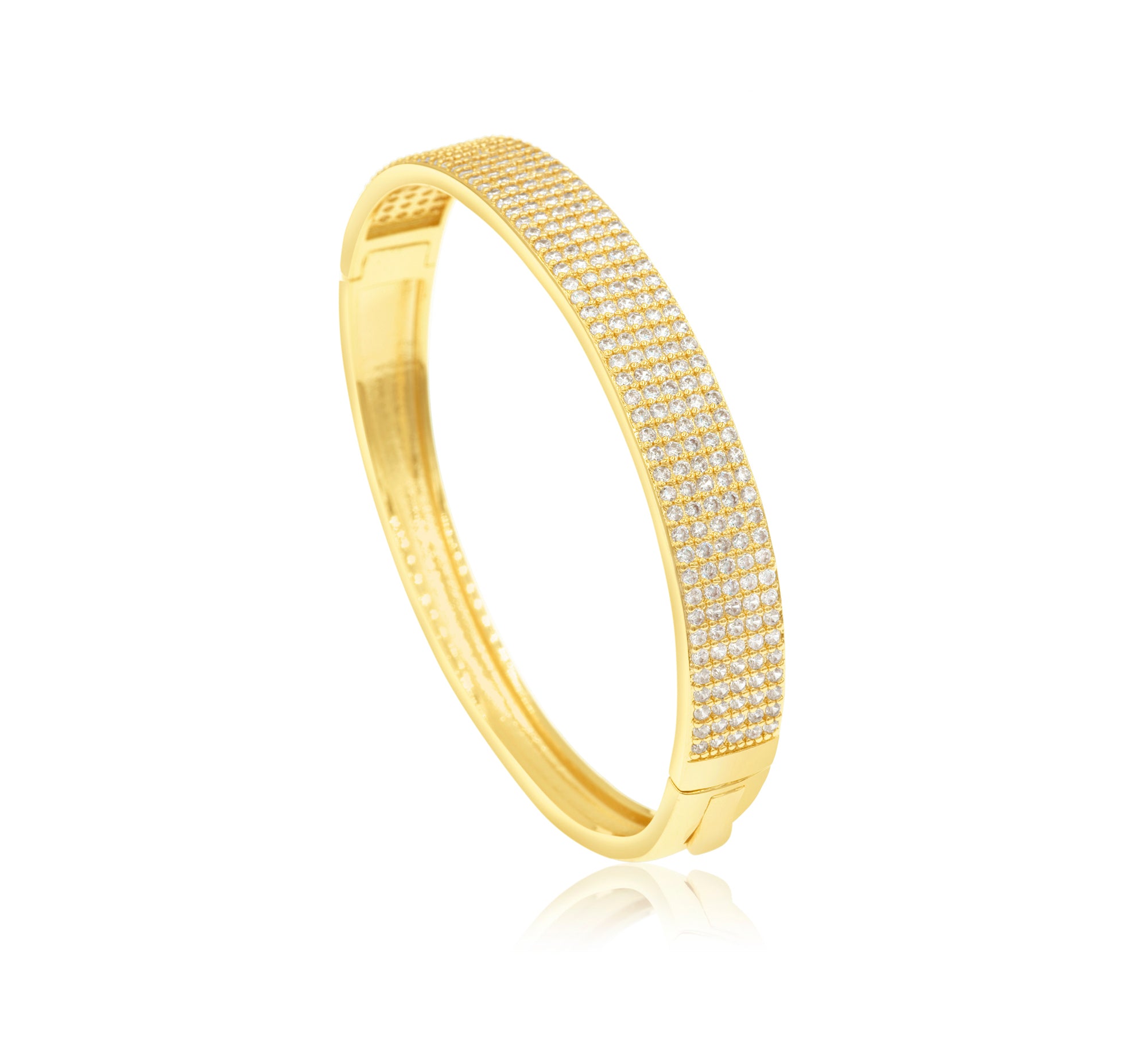 Wide Pave Bangle