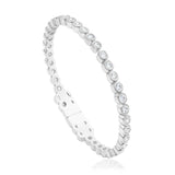 Round Bezel Open Bangle