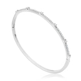 Thin Pave Bangle With Star