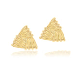 Textured Triangle Statement Studs