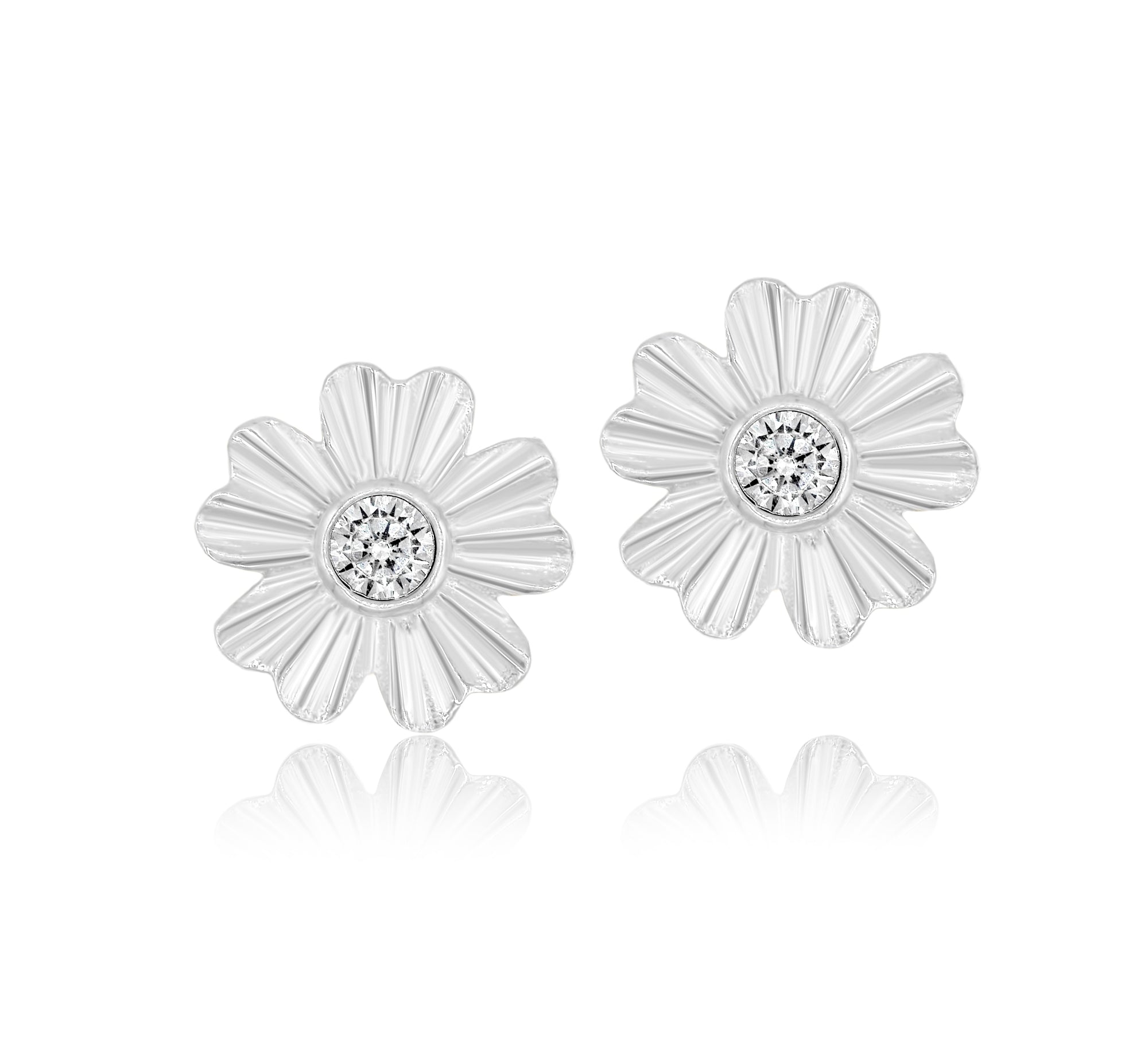 Fluted Flower Studs