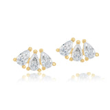 Mini Pear Shape Curved Studs