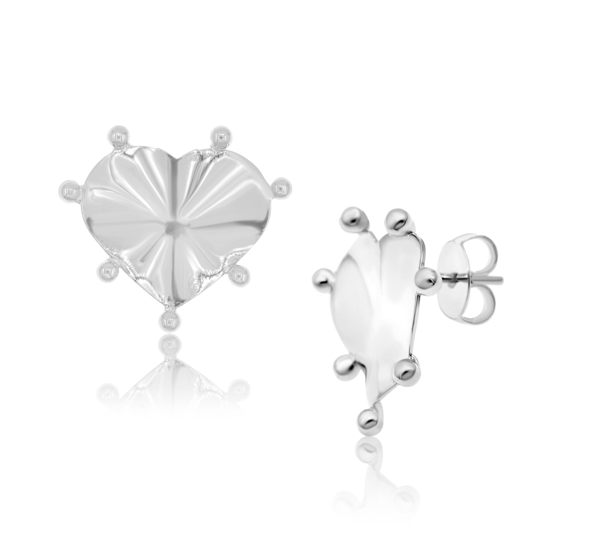 Sunburst Heart Earrings