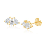 Mini Pear Shape Curved Studs