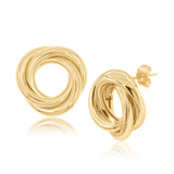 Round Twist Hoop Earrings