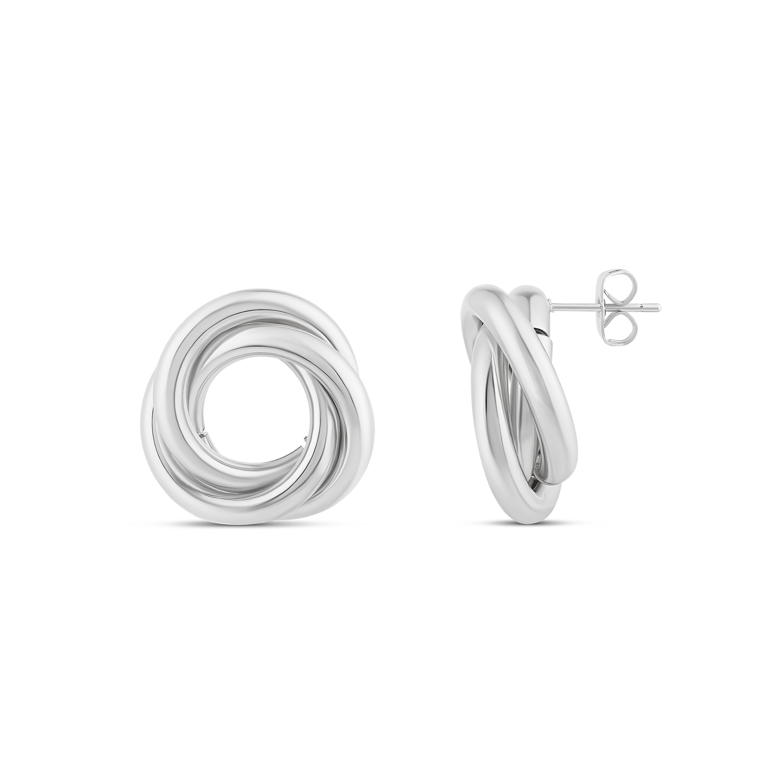 Round Twist Hoop Earrings