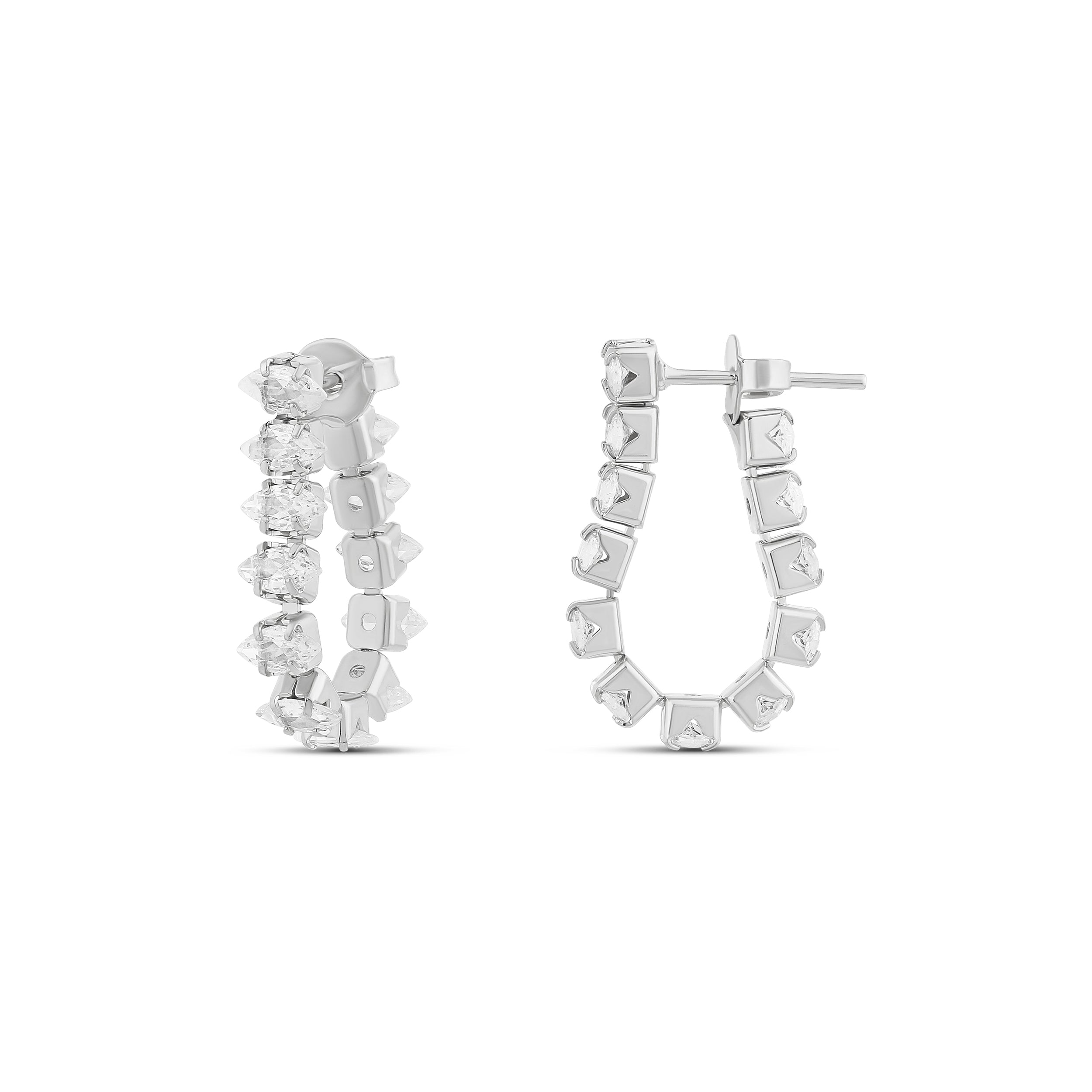 Marquis Shape Drop Earrings