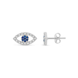 Pave Evil Eye Studs