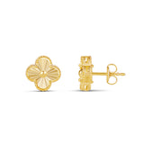 Small Fluted Flower Studs