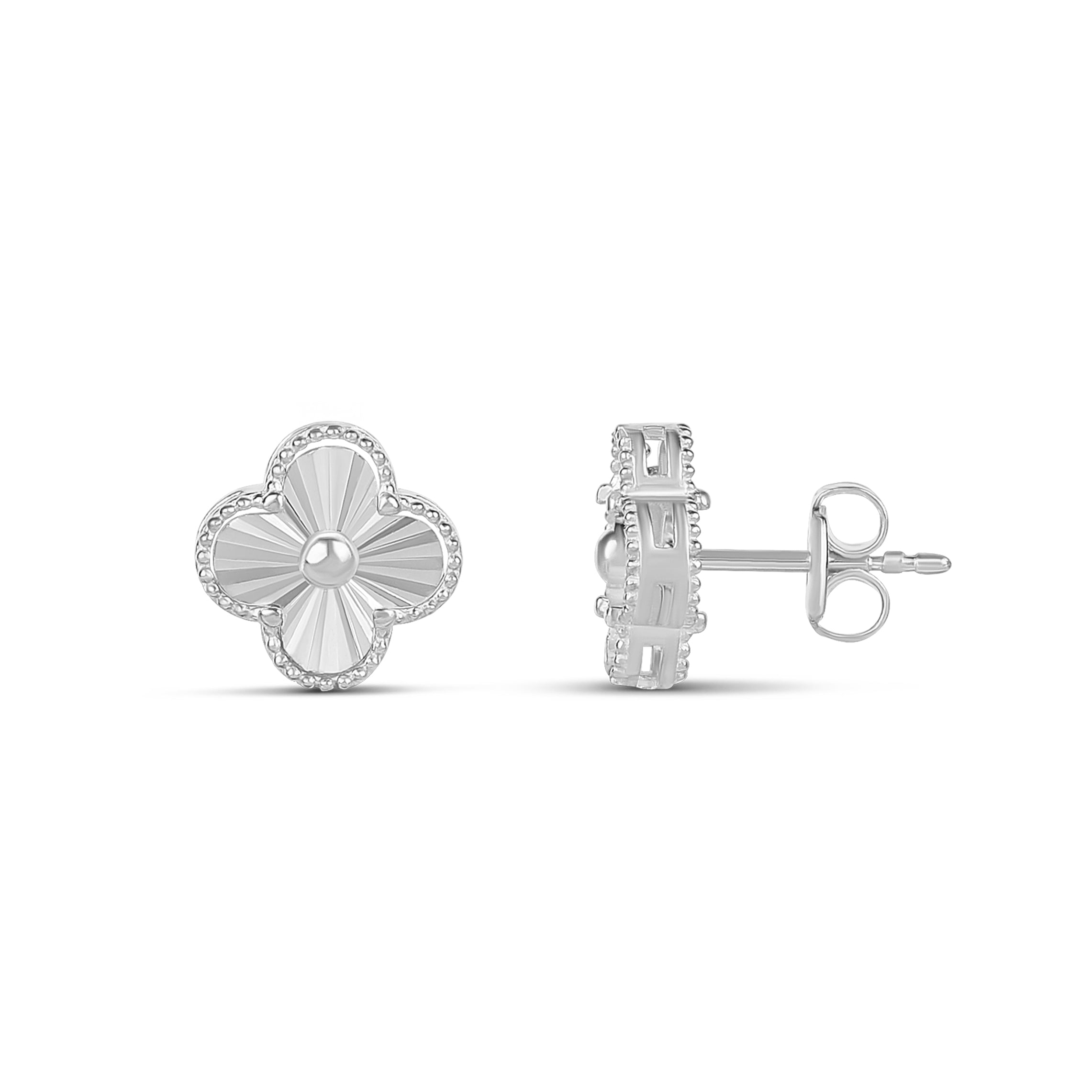 Small Fluted Flower Studs