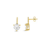 Round Shape Bar Drop Earrings