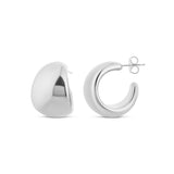 Curved Rounded Hoop Earrings