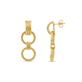 Round Link Statement Earrings
