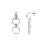 Round Link Statement Earrings