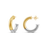 Two Tone Tube Hoops