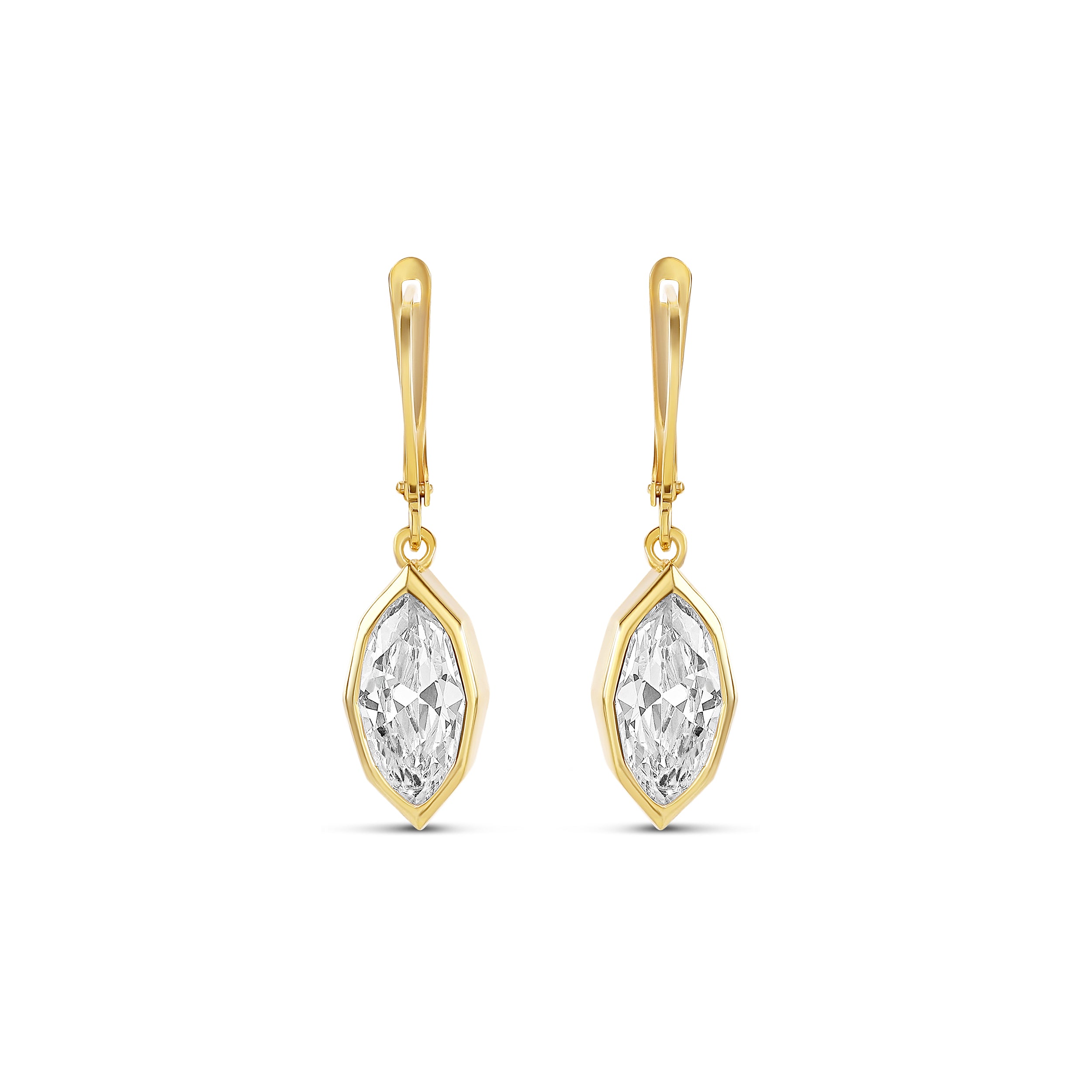 Victorian Style Fancy Shape Drop Earrings