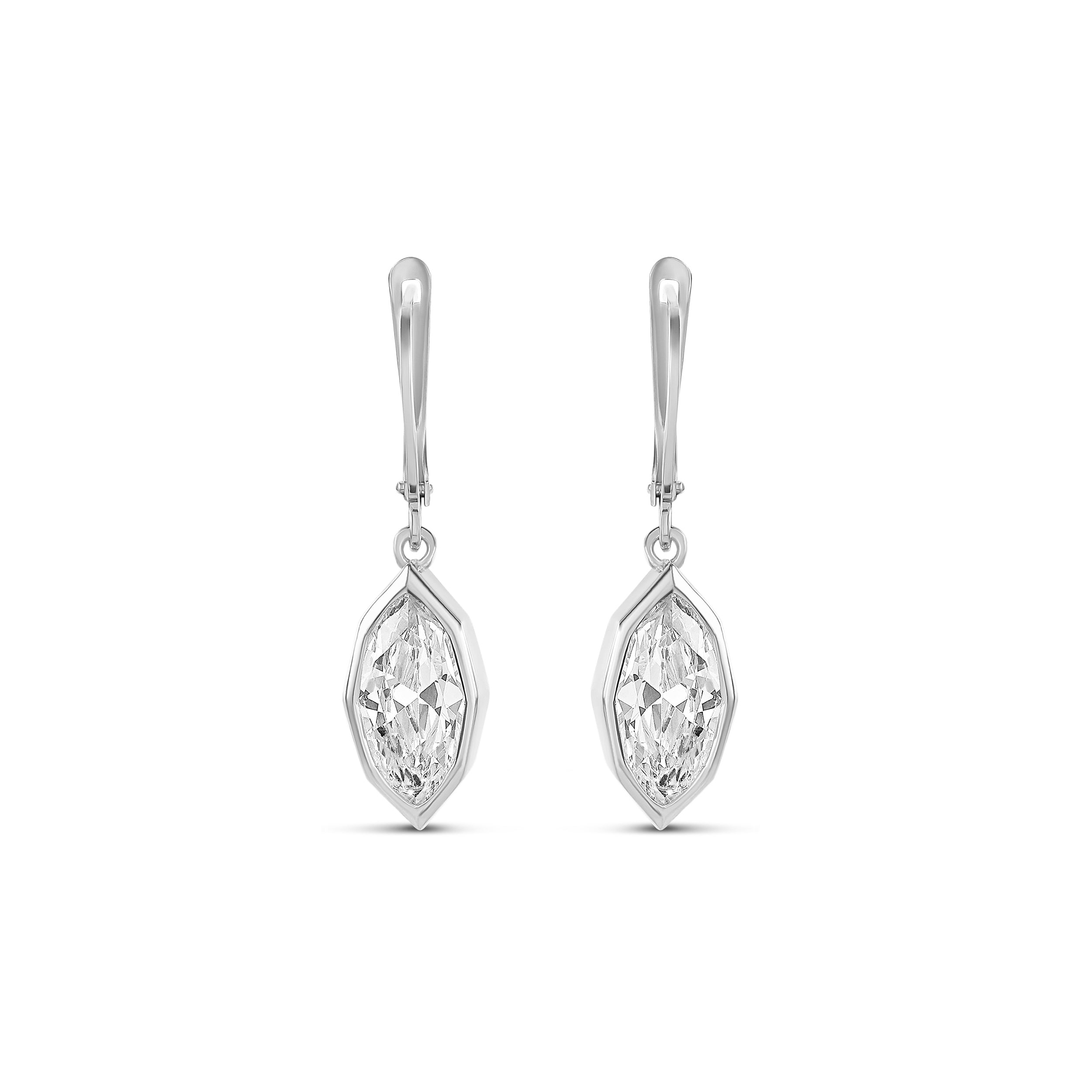 Victorian Style Fancy Shape Drop Earrings